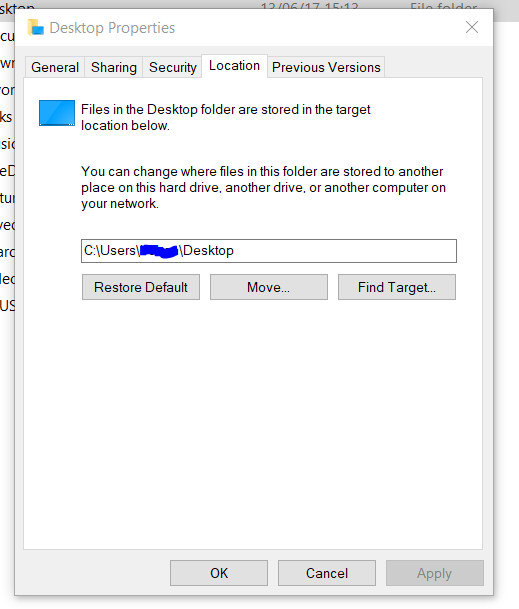 Windows 10 - creating a new desktop folder removes desktop background image. a8ff5af4-d3b5-4168-a130-2221bedb59e9.png
