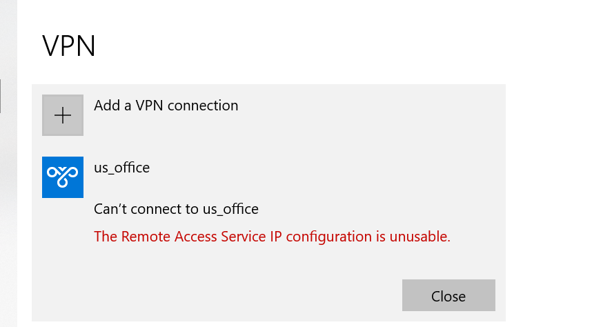 VPN Issue : The Remote Access Service IP configuration is unusable. a9028f40-a175-41cf-9483-cb9907377190?upload=true.png
