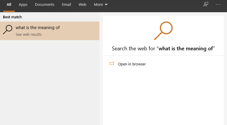 Can't do web search in Windows 10 search button. Tells to open browser a918a74e-efa0-4547-9664-59b0107e71a8?upload=true.png