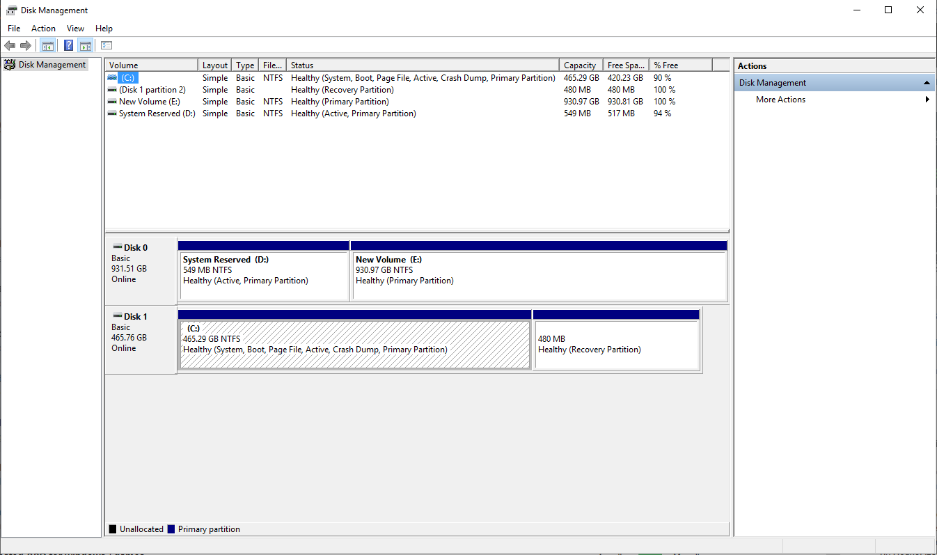 New Build - Two SSDs - System Reserved vs Recovery Partition a975a87e-b2ec-4fca-ae46-aa479a8e90b8?upload=true.png