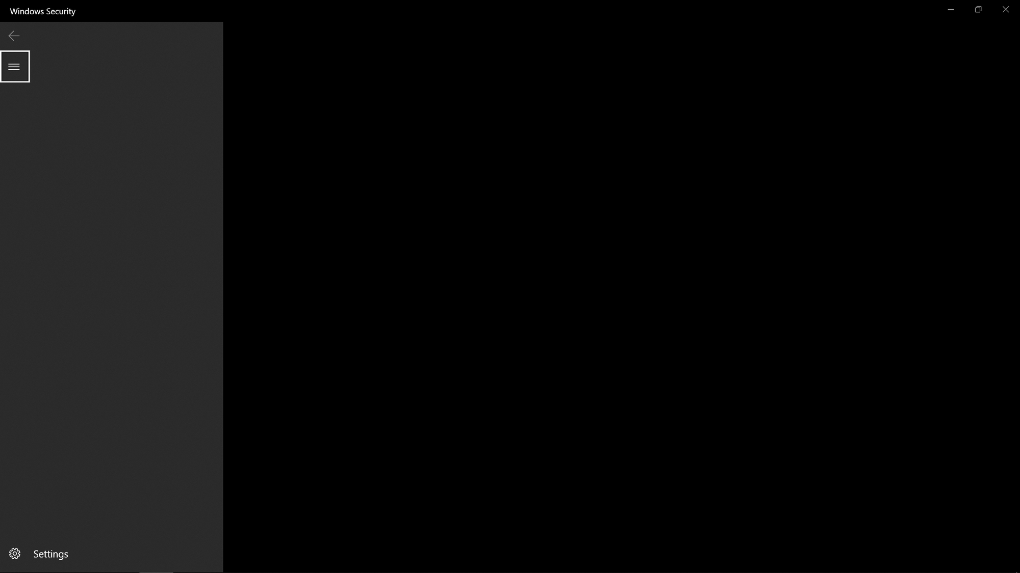 Windows Security on Windows 10 running, but displays nothing a9a33559-9130-42d3-bd06-a13093371706?upload=true.png