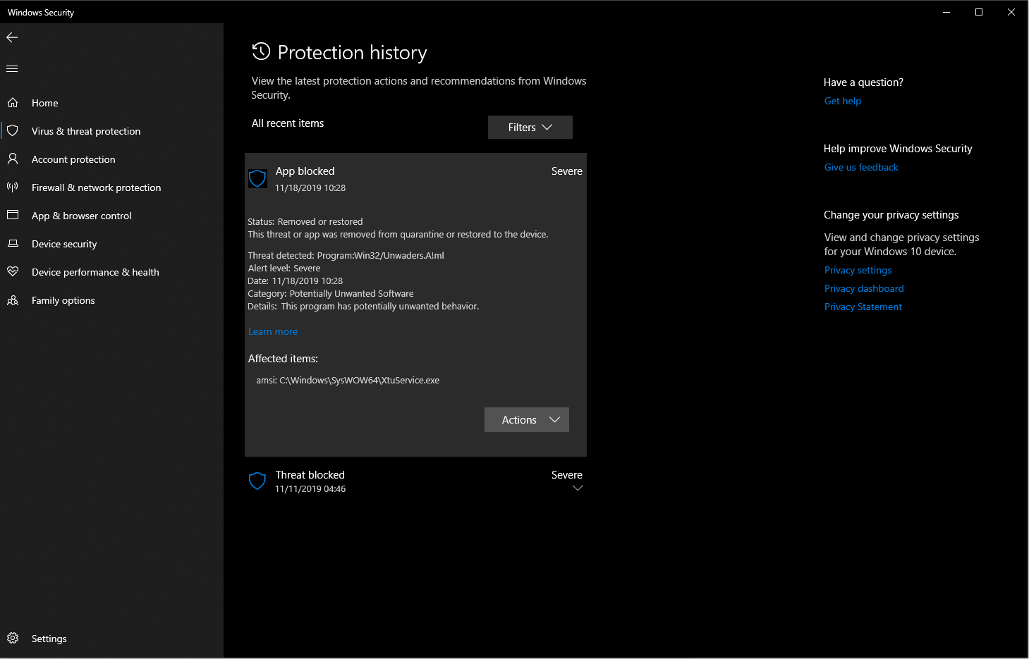 Application blocked "XtuService.exe" !!! a9c8d65f-cee9-4dba-800a-a0d21348b96c?upload=true.png