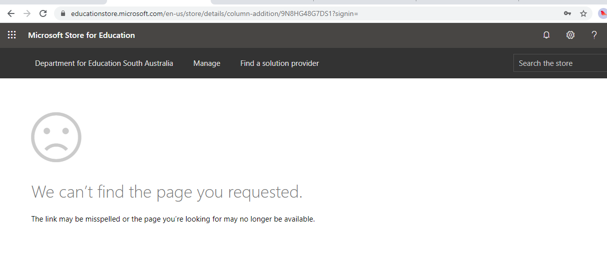 Admin account unable to add an app to Microsoft Store for Education aa2f400c-3753-426b-9480-aebf7380d8ca?upload=true.png