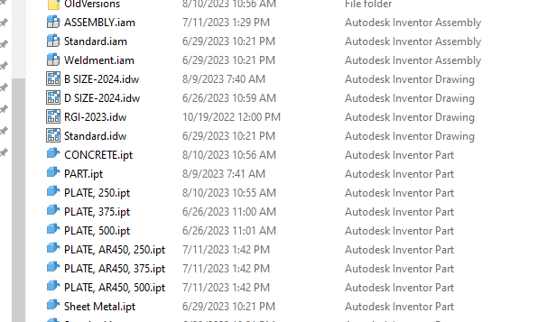 Issue with Inventor 2024 referring to template files as OLE2 compound document storage aa780868-9378-4ec3-9d96-d4738d9aea48?upload=true.png
