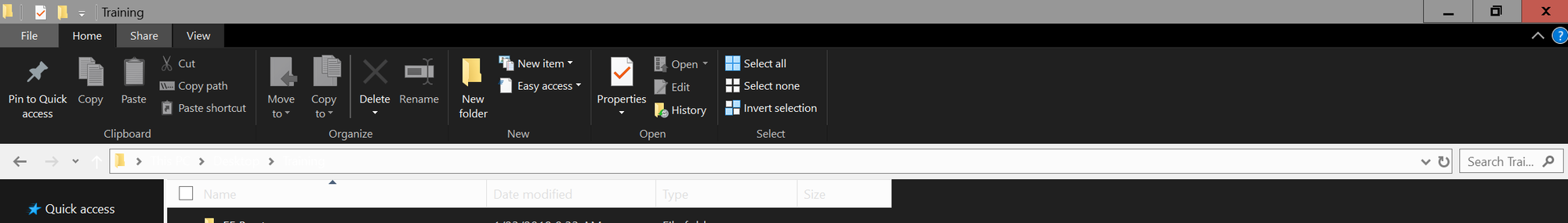 File Explorer looks extremely weird now, with black text on black background and white... aa7c7ebf-d1df-4efc-bf91-c5c5a20ad91c?upload=true.png