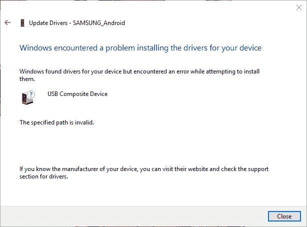 Wndowns encountered  a problem installing the driver for your device aa88bafa-8161-4b6e-aaba-78ffbe3d39b6?upload=true.png
