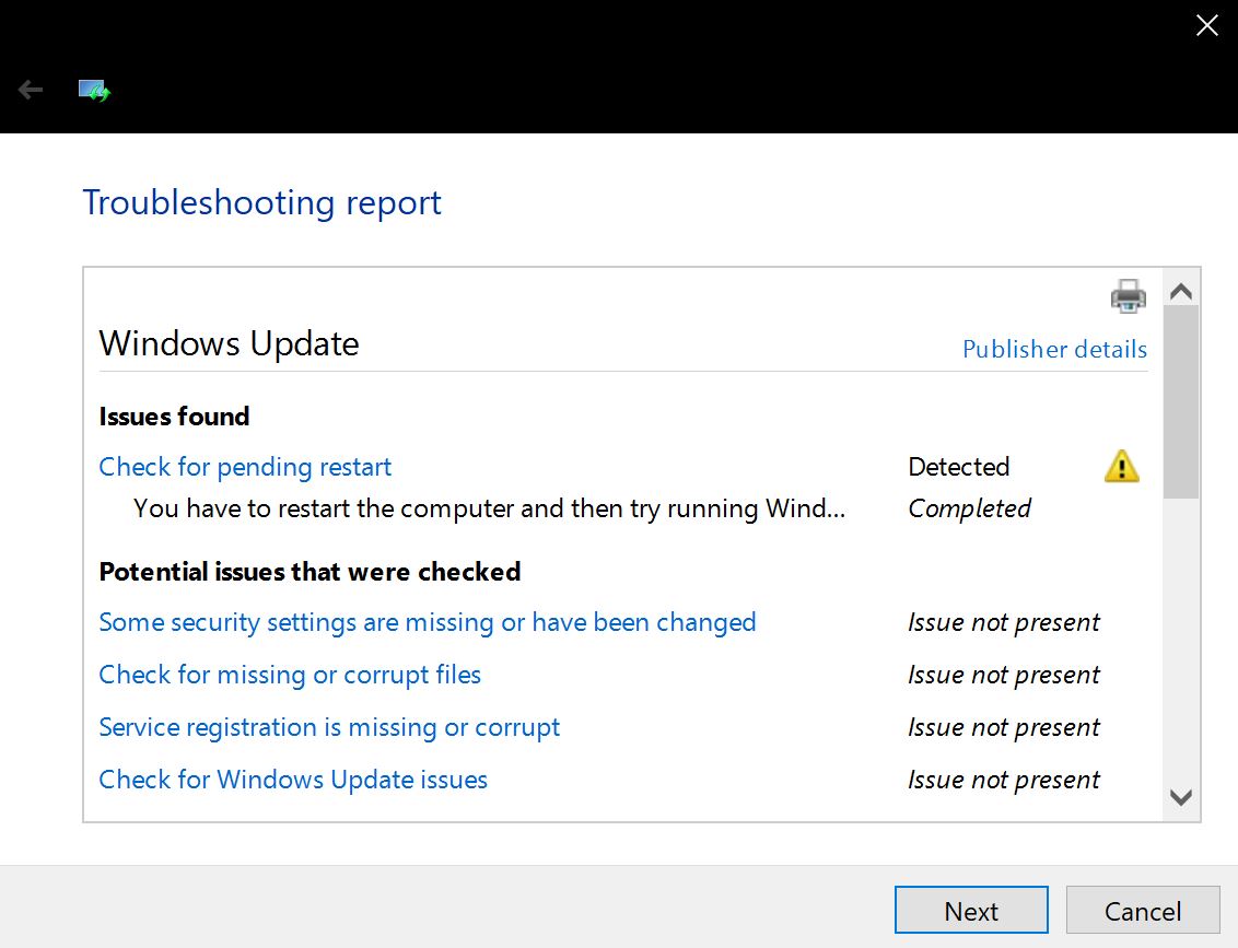 Windows 10 updates wont install, pending restart. aaea8b16-52cf-4613-8cbd-788c8576d3e8?upload=true.jpg