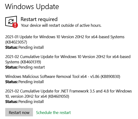 KB4023057, KB4601319, KB4601050, will not install even after repeated re-boots ab25a350-d77f-4d46-a4fa-b00615684c3e?upload=true.png