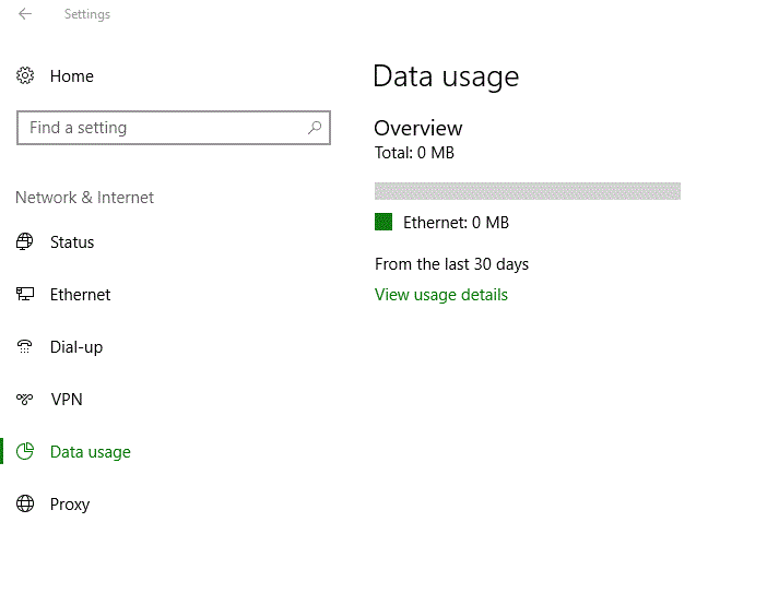 Data Usage isn't showing up in settings on Windows 10, version 21H2 ab3da97e-7c3e-4190-99f6-150f865d351b.gif
