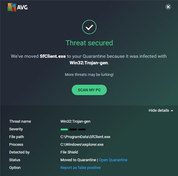 SFClient.exe virus - cannot remove ab42e14d-f434-49d1-bd92-c2b595e795e1?upload=true.jpg