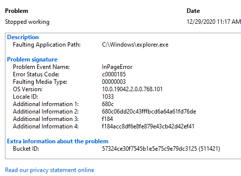 Windows Explorer crashed and restarted an astounding number of times. abc88dab-684c-4d46-adf7-dfe781246dbe?upload=true.png