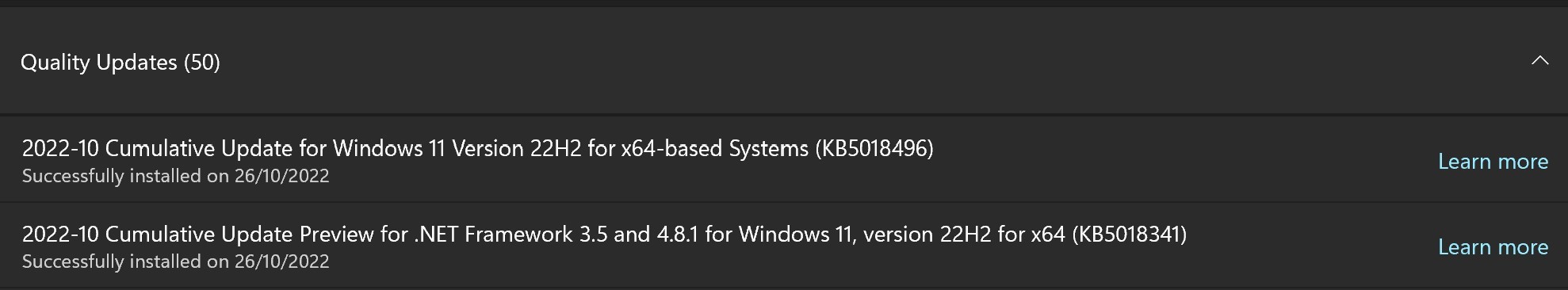 Why has Win 10 22h2 with latest update stopped populating menus? abd50c88-a0b0-4e03-bc45-2d450cfdd24d?upload=true.jpg