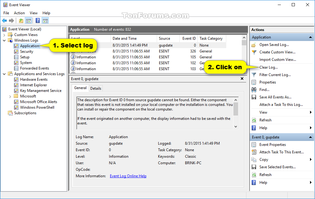 WINDOWS updates-clears- all recent event viewer logs """" WHY """" ??? - AbGqy.png