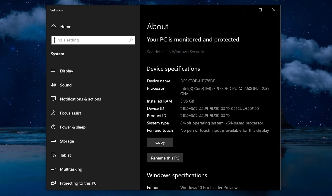 Closer look at Windows 10’s new replacements for Control Panel features About-page-in-Settings.jpg