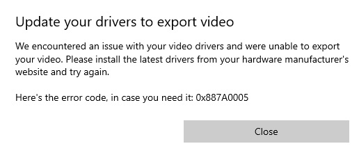 Unable to Export Video Storyboard Created in Photos Driver update ac3b7921-fee5-4481-b711-3c6692b029ff?upload=true.jpg