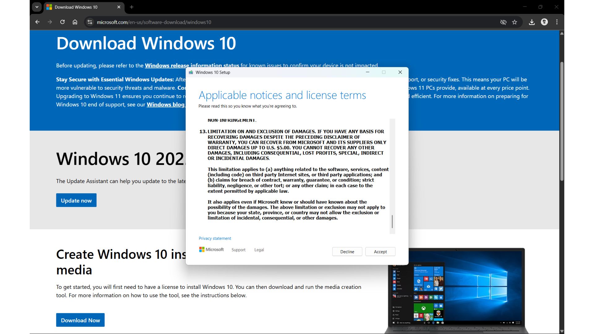 Download Windows 10 ISO files, save a copy before end of support Accept-the-terms-and-conditions-page.jpg
