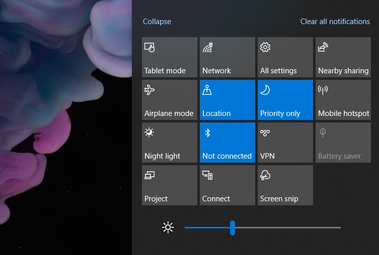 Windows 10 X: Launcher, new Taskbar and Action Center leaks Action-Center.jpg