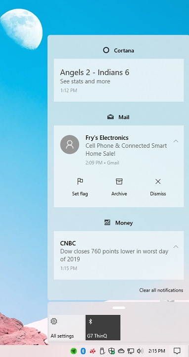 Windows 10 X will come with macOS-like wallpaper feature Action-Center.jpg