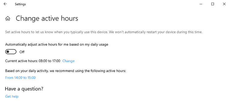 Windows 10 version 1903: Windows Update improvements active-hours-improvements.png