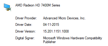 Podría saber si la tarjeta de Video amd radeon hd 7400m series funciona en Windows 10 ? AcZ3Dpk.png
