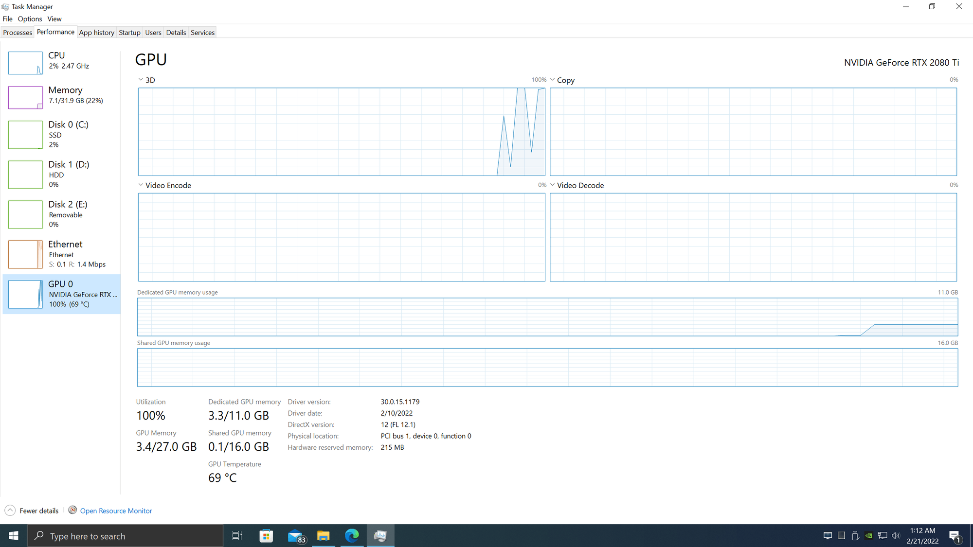 Massive GPU usage spikes from "System" in Task Manager ad237bf6-dade-4ec7-a356-ac41b50ab68e?upload=true.png