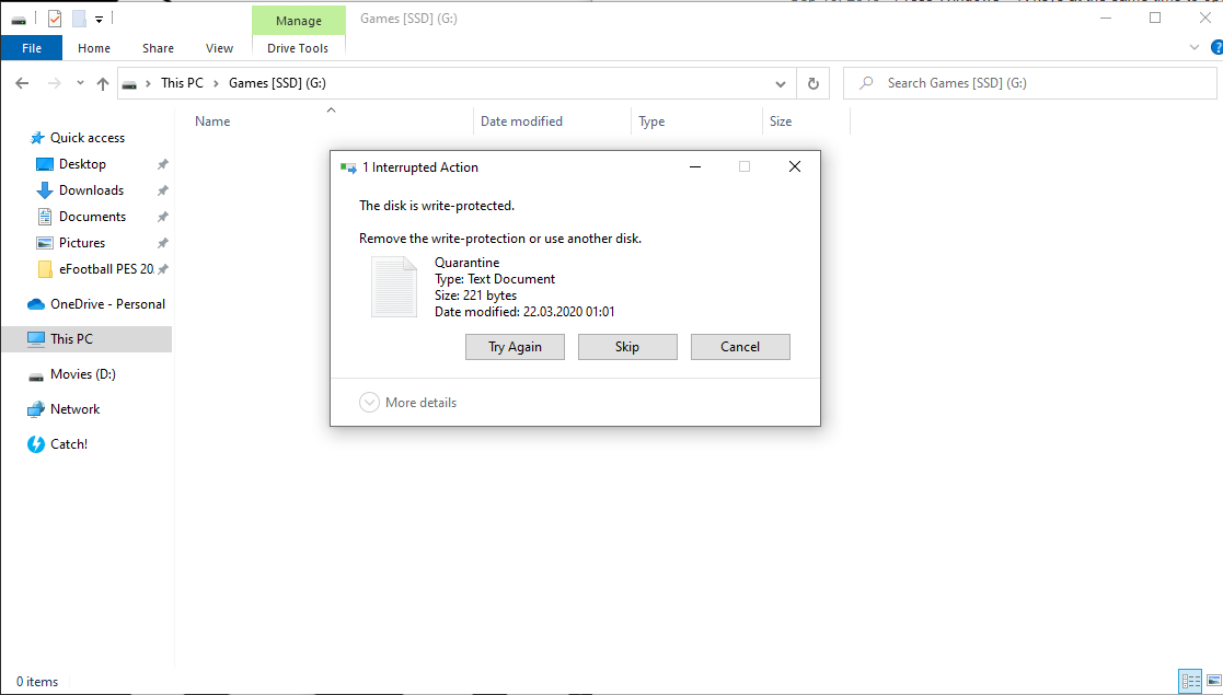 "The disk is write protected" in Windows 10 Diskpart says "Read only : No" ad250d15-fb85-4086-af9d-3d946419e238?upload=true.png