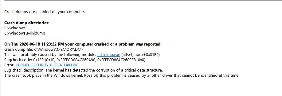 Changed all hadware brand new BSOD "Kernel Security Check Failure" error ad3f7f03-ee82-4c1e-977b-3cf30321b55a?upload=true.png