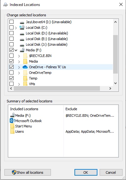OneDrive results no longer appear in Windows 10 Desktop Search, and search very slow ad4dc464-ef00-4930-b9b3-c8f60c8075c7?upload=true.jpg
