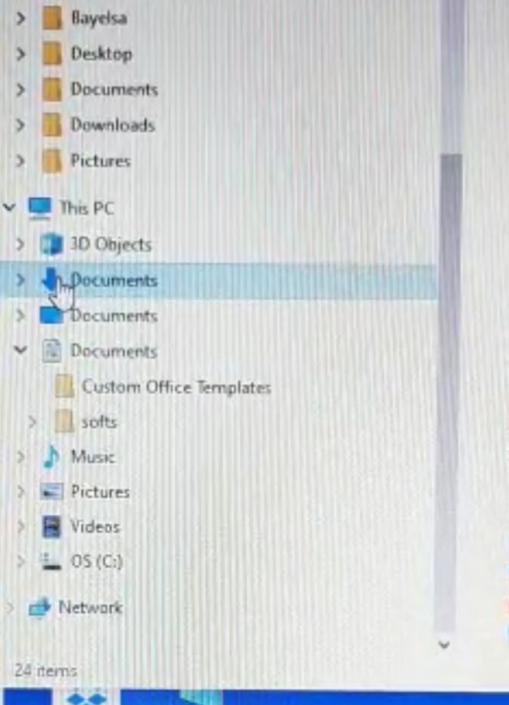 Default Folders in File Explorer; Desktop,Documents and Downloads all changed to Documents ad54cb48-e529-4fac-9167-f10219fca788?upload=true.jpg