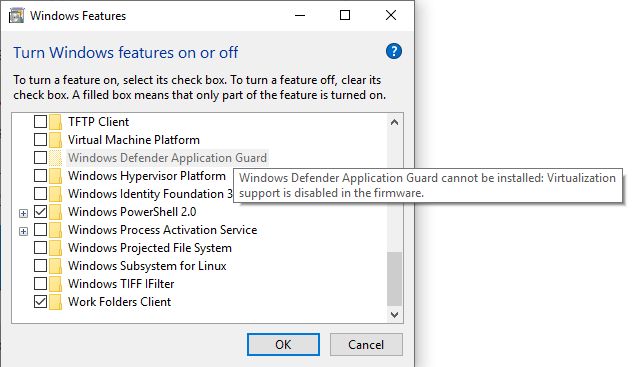 windows defender cannot be installed virtualization support is disabled ad7196e1-118b-4ab5-aaa6-85abaf68276c?upload=true.png