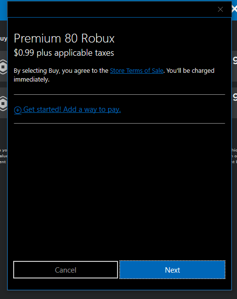 Trying to buy robux with microsoft balance. ada17fe7-3d69-4485-8bc7-045869a5a59b?upload=true.png