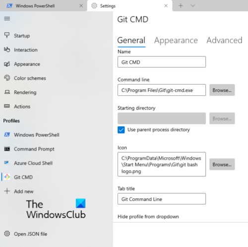 How to add a New Profile in Windows Terminal add-new-profile-windows-terminal-2-500x497.png