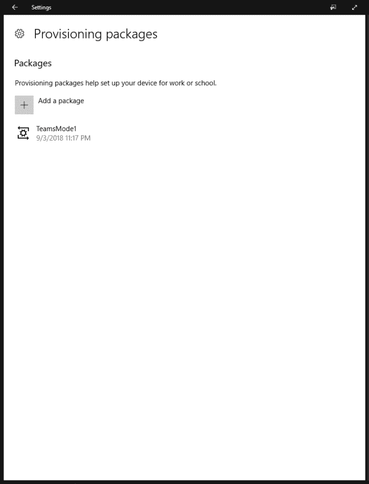 Microsoft Teams app now available for all Surface Hub devices Add-Package-e1536617074556.png