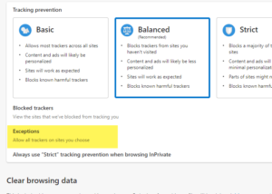 How to add a site to Tracking Prevention Exceptions list in Edge browser add-site-tracking-prevention-exceptions-edge-300x214.png