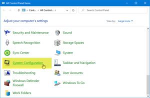 How to add System Configuration (msconfig) to Control Panel add-system-configuration-to-control-panel-300x196.jpg