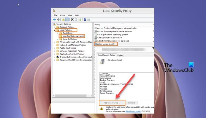 Add User or Group button is grayed out in User Rights Assignment Add-User-or-Group-button-is-grayed-out-in-User-Rights-Assignment.jpg