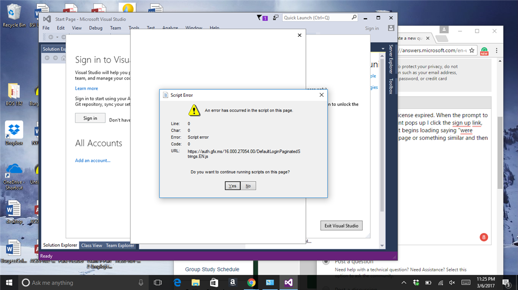 Visual Studio Community license expire