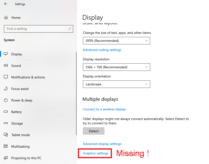 graphics settings is missing in display settings my windows is up to date ae606ae4-ca94-4e8d-a55b-c1be856d2c03?upload=true.png