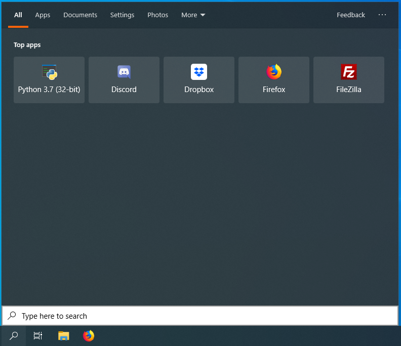 how to remove the top apps section of the search menu? AebxU.png