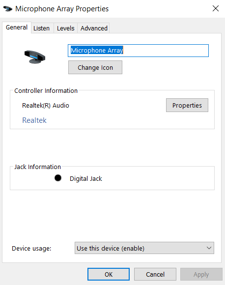 Microphone array driver removed the 3.5 mm jack from the driver after the update and now it... aee61126-ba52-45af-b814-76d0e38c5519?upload=true.png