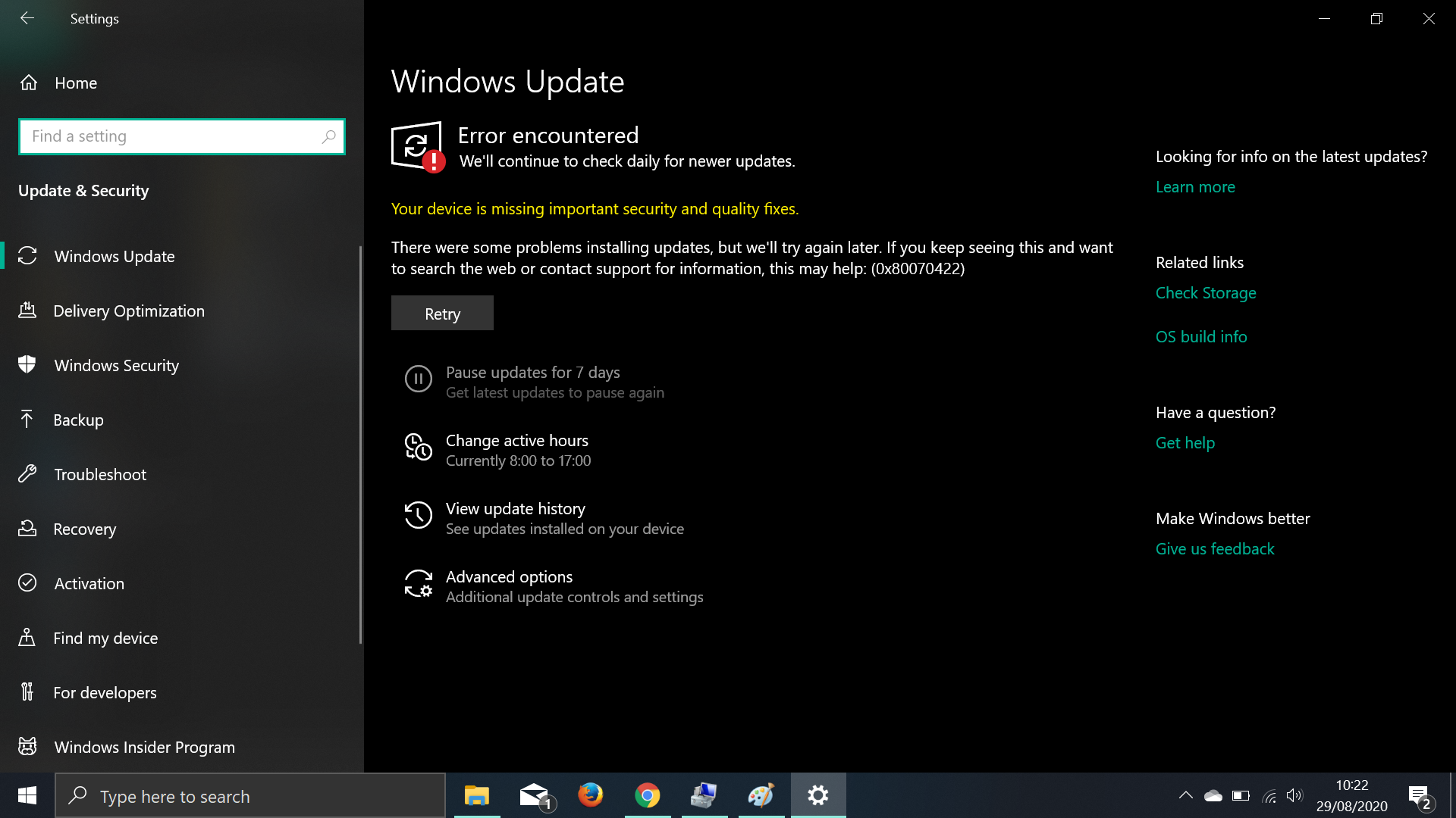 Help, my windows updater is not working, and the troubleshooter can't find the problem.... af760be0-b9e9-47d2-9911-e57ebe0e98c6?upload=true.png