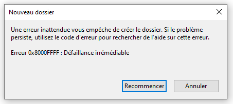 Can't create a new folder in external hard drive - impossible de créer un nouveau dossier... af8ad50a-8eb3-4a16-bb71-2fe0e85bab8e?upload=true.png