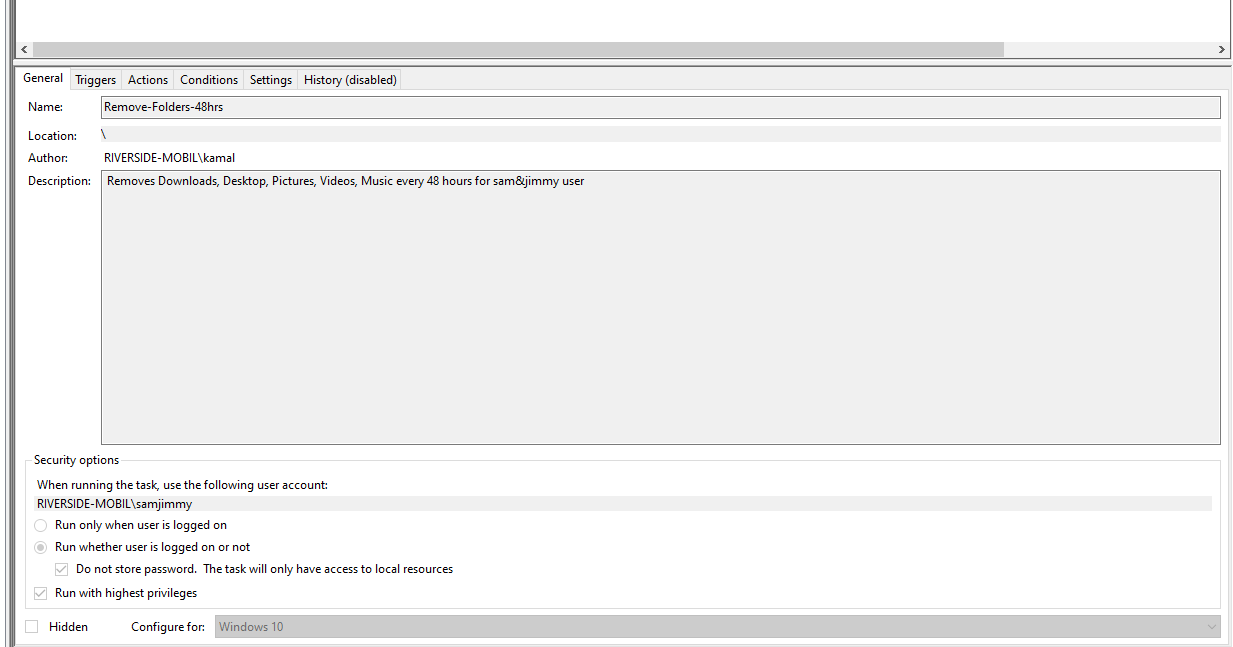 Schedule a task to periodically delete certain folders of non admin user afab25af-f908-48f7-9374-87ea88d81258?upload=true.png