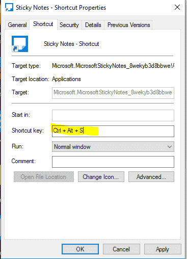 List of Sticky Notes Keyboard Shortcuts on Windows 10 afbfa59b-3173-45ad-a59e-133972419465.png