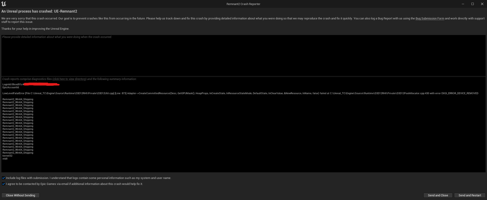Unreal Engine game crash with kernel32 and ntdll crash message ai2%2fVaD2lb2wSspPlcbiQBuhQ7AvZD3hdkUTawOT9SNHtBQPCtzEko9VBBpVuoumjJ2BoOTF9Co1LnVZB78MvLqTJms%3d.png