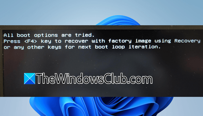 Samsung All boot options are tried error in Windows 11 All-boot-options-are-tried.png