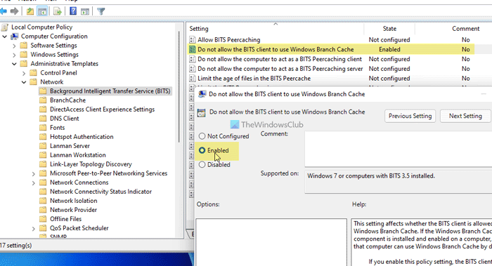 How to allow or block BITS client from using Windows BranchCache allow-block-bits-client-use-windows-branch-cache.png