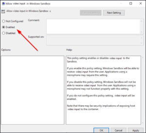 How to enable or disable Video Input in Windows Sandbox allow-video-input-sandbox-300x273.png