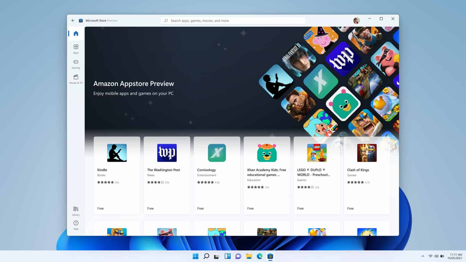 Microsoft rolls out Android Apps support on Windows 11 to some Insiders amazon-appstore-preview-windows-11.jpg