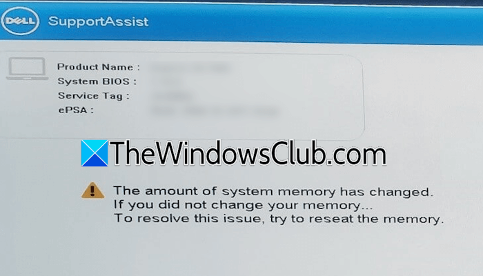 The amount of system memory has changed error when turning on computer amount-of-system-memory-has-changed.png
